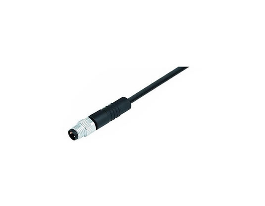 M8 4Pin 電纜連接器、直頭、公頭